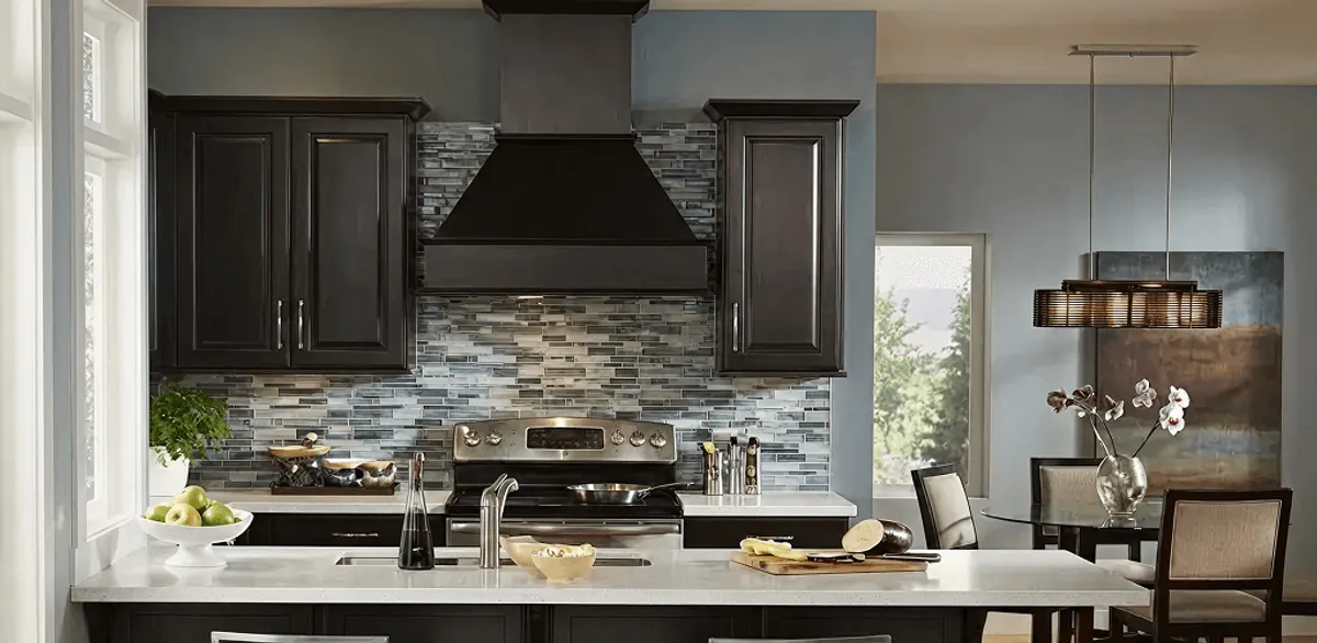 Kitchen cabinet painting and refinishing in a modern kitchen in Naperville, IL